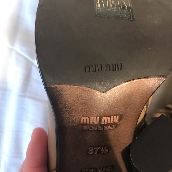 NWT Miu Miu tan & brown ankle boots - size 7.5 - Picture 4 of 7